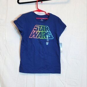 Disney Star Wars Blue Tshirt  girls size M 7/8